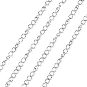 Wasserdichte Stahlkette – Gedrehte Kette auf Spule (4x3mm, 25m) - Uniq Perler - 