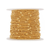 Vandfast "Star" Kæde, Forgyldt Stål, (1,4x2,0mm) - Uniq Perler - 112337