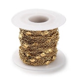 Vandfast Star Link Kæde, Forgyldt Stål, (2,8x2x0,5mm) - Uniq Perler - 1111489928