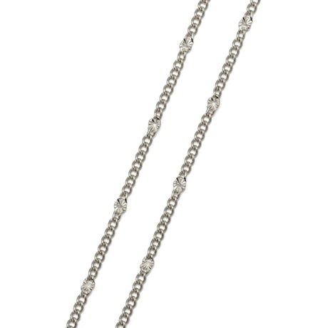 Vandfast Star panser Kæde, Stål, (2mm, 1m) - Uniq Perler - 