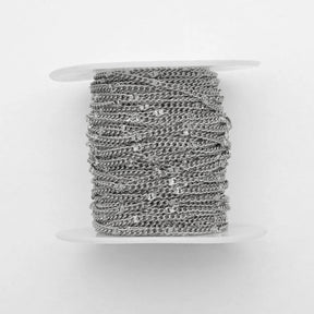 Water-resistant Star armor Chain, Steel, (2mm, 1m) - Uniq Perler - 