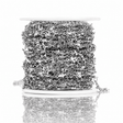 Vandfast "Stjerne Link" Kæde, Stål, (7,5mm, 1m) - Uniq Perler - 125279