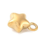 Vandfast Stjerne Vedhæng – 14K Forgyldt Stål (7x5mm, 2 stk.) - Uniq Perler - 114795
