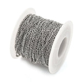 Vandfast Tvistet Kæde, 2x5x1mm, 1m - Uniq Perler - 114321