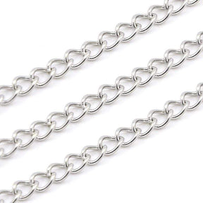 Wasserdichte gedrehte Ankerkette – Stahl (4x3x0,7mm, 10m) - Uniq Perler - 1111489925
