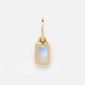 Vandfast Vedhæng Med Opal, 18K Forgyldt Stål (12x8mm) - Uniq Perler - 112359