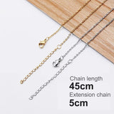 Vandfast Wavy Halskæde – Forgyldt Stål (45cm) - Uniq Perler - 343665