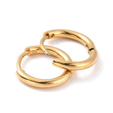 Vandfaste Chunky Creoler – 18K Forgyldt Stål (11x1,6mm) - Uniq Perler - 115865