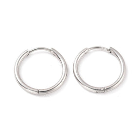 Water-resistant Chunky Hoops - Steel (15.5x1.6mm) - Uniq Perler - 