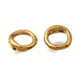 Vandfaste Connector Ringe – 18K Forgyldt Stål (6mm) 10 stk. - Uniq Perler - 126290