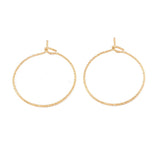 Vandfaste Creoler Med Mønster - Forgyldt Stål (29x25mm) 5 par - Uniq Perler - 666356