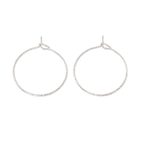 Vandfaste Creoler Med Mønster - Stål (29x25mm), 5 par - Uniq Perler - 888256