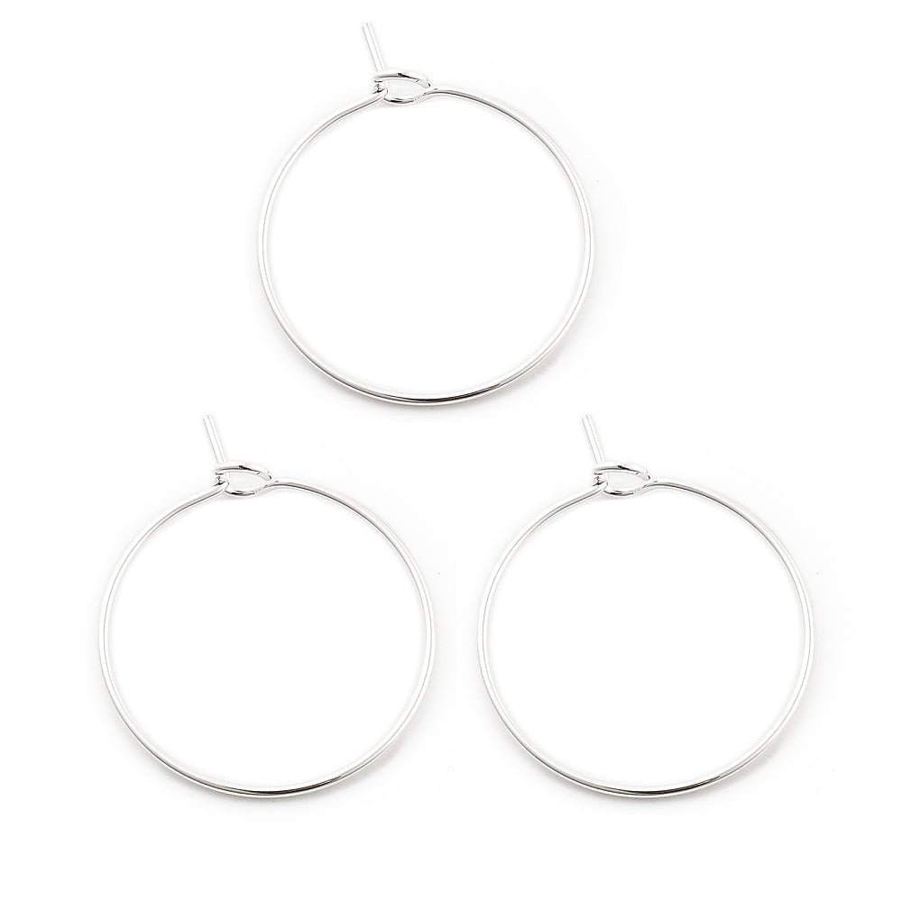 Vandfaste Creoler – Rustfrit Stål (24x20mm) 10 Par - Uniq Perler - 