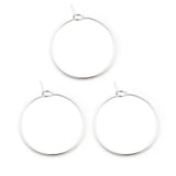 Vandfaste Creoler – Rustfrit Stål (24x20mm) 10 Par - Uniq Perler - 