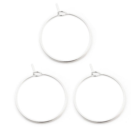 Vandfaste Creoler – Rustfrit Stål (24x20mm) 10 Par - Uniq Perler - 