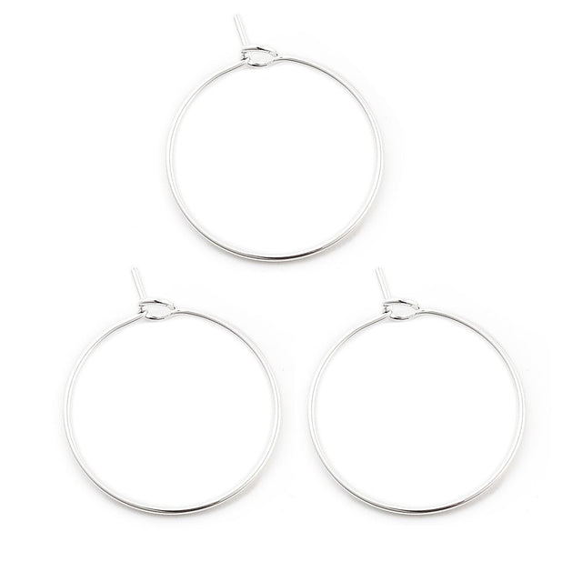 Vandfaste Creoler – Rustfrit Stål (24x20mm) 10 Par - Uniq Perler - 