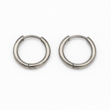 Vandfaste Creoler - Stål (14x2mm) - Uniq Perler - 115216