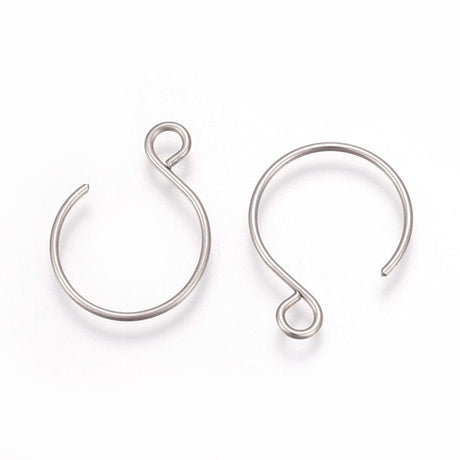 Vandfaste Creoler - Stål (19mm) - Uniq Perler - 113510