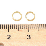 Vandfaste Dobbelt Øskner – 18K Forgyldt Stål (5x1mm) 20 stk. - Uniq Perler - 119128
