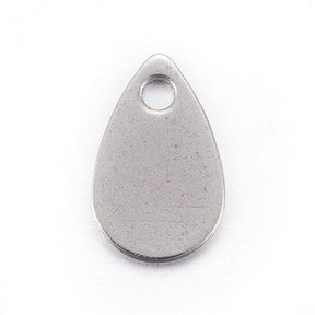 Water-resistant Drop Pendant, 8x5mm, 10 pcs. - Uniq Perler - 113463