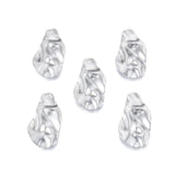 Vandfaste Dråbe Vedhæng Med Mønster, Stål, 30x17mm. 2 stk - Uniq Perler - 4441359