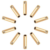 Vandfaste Endestykker – 18K Forgyldt Stål (7x1,6mm, 10 stk) - Uniq Perler - 387073
