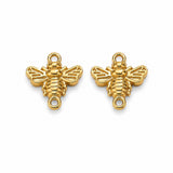 Vandfaste Guldsmed Connector Mellemled – 18K Forgyldt Stål (10,6x11,4mm) 2 stk. - Uniq Perler - 122224
