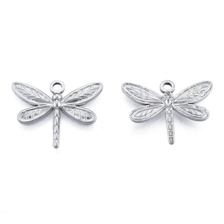 Vandfaste Guldsmede Vedhæng - Stål (20x25mm) 2 stk - Uniq Perler - 