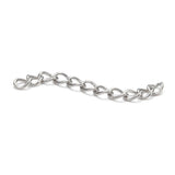 Vandfaste Kædeforlængere – Stål (47-53x3mm) 100 stk. - Uniq Perler - 124137