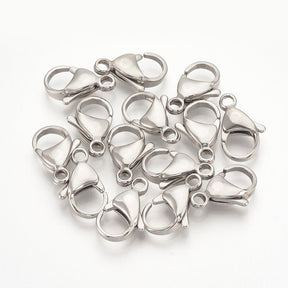 Water-resistant Carabiner lock – Steel (9mm, 10 pcs) - Uniq Perler - 