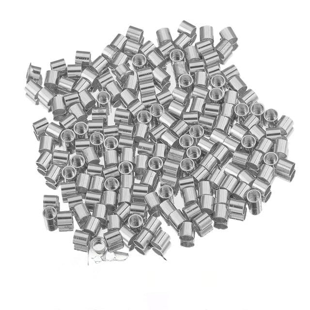 Vandfaste Klemmeperler - Stål, 1,5mm, 25 stk - Uniq Perler - 113402