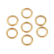 Vandfaste Lukkede Øskner – 18K Forgyldt Stål (4x0,6mm) 10 stk - Uniq Perler - 126270