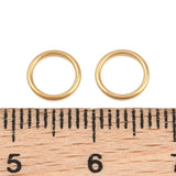 Vandfaste Lukkede Øskner – 18K Forgyldt Stål (7x0,8mm) 10 stk - Uniq Perler - 126269