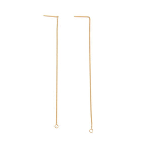 Water-resistant Ear Threads with Eye – 18K Gold-plated Steel (109mm)