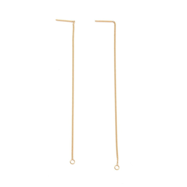 Water-resistant Ear Threads with Eye – 18K Gold-plated Steel (109mm)