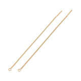 Water-resistant Ear Threads with Eye – 18K Gold-plated Steel (109mm)