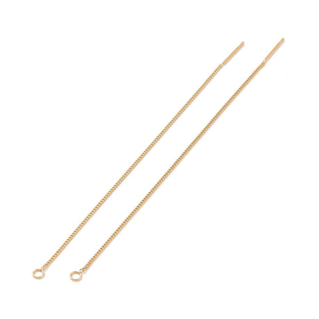 Water-resistant Ear Threads with Eye – 18K Gold-plated Steel (109mm)