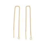Water-resistant Ear Threads with Eye – 18K Gold-plated Steel (109mm)