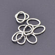 Vandfaste Øskner – Åbne, Ovale, Stål (9,6x6,5mm) 20 stk. - Uniq Perler - 126377