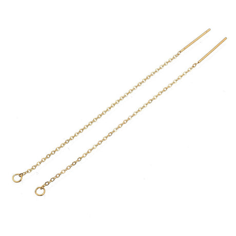 Vandfaste Ørekæder – Forgyldt Stål (80mm) - Uniq Perler - 112972