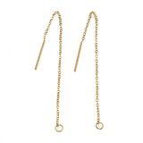 Vandfaste Ørekæder – Forgyldt Stål (80mm) - Uniq Perler - 112972