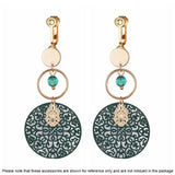 Vandfaste Øreklips - 18K Forgyldt Stål (20,5x7,5mm) - Uniq Perler - 115995