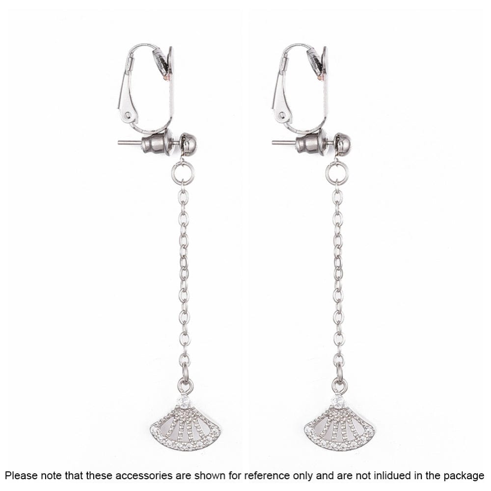 Vandfaste Øreklips - Stål (20,5x7,5mm) - Uniq Perler - 115994