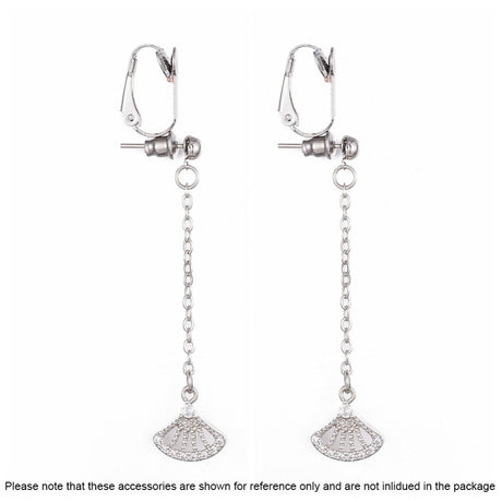 Vandfaste Øreklips - Stål (20,5x7,5mm) - Uniq Perler - 115994