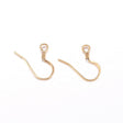 Vandfaste Ørekroge – Forgyldt Stål (17x14x2mm) 1 par - Uniq Perler - 