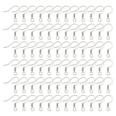 Vandfaste Ørekroge – Stål (17x14x2mm) 1 par - Uniq Perler - 