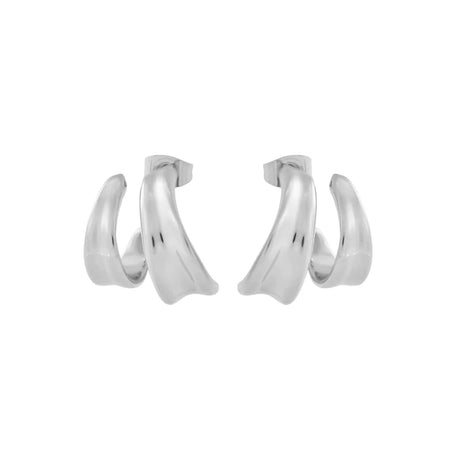 Vandfaste Øreringe i Kirurgisk Stål – Dobbelt Look Effekt - Uniq Perler - 855788