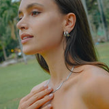 Vandfaste Øreringe i Kirurgisk Stål – Dobbelt Look Effekt - Uniq Perler - 855788