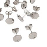 Wasserdichte Ohrstecker - Stahl (8mm) - Uniq Perler - 117036