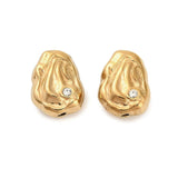 Vandfaste Organiske Stål Perler – 18K Forgyldt Stål (12,5x9,5x4,5mm) 2 stk. - Uniq Perler - 